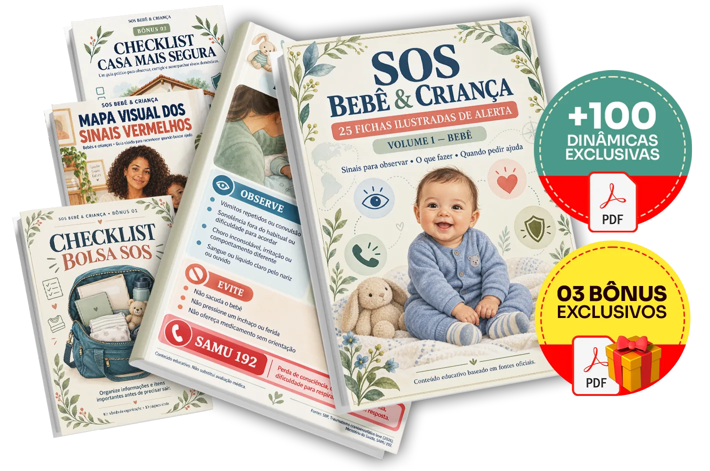 Plano Completo do SOS Bebê & Criança com os três bônus